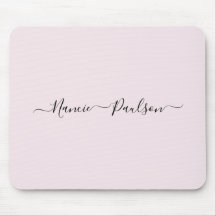 Moderner Minimalistisch Blush Pink Script Individu