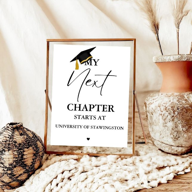 Moderner Minimalistischer Abschluss Mein nächster  Poster (Von Creator hochgeladen)