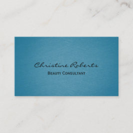 Moderner Minimalistischer Aqua Aquamarin Schönheit Visitenkarte