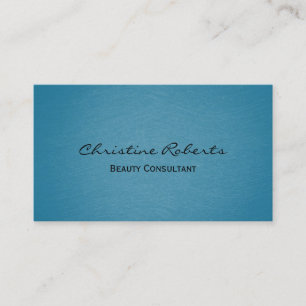 Moderner Minimalistischer Aqua Aquamarin Schönheit Visitenkarte
