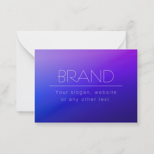 Moderner minimalistischer, bearbeitbarer Name | Sc Mitteilungskarte (Vorderseite)