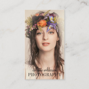 Moderner Minimalistischer Beruflicher Fotograf Visitenkarte