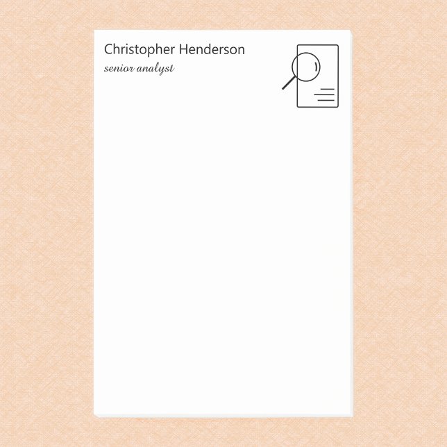 Moderner Minimalistischer Beruflicher Personalisie Post-it Klebezettel (Von Creator hochgeladen)