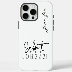 Moderner Minimalistischer Bibelverse Auftrag 22:21 iPhone 16 Pro Max Hülle
