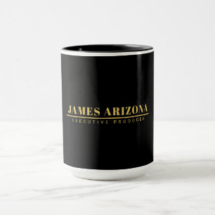 Moderner Minimalistischer Black Gold Beruflich Tre Tasse