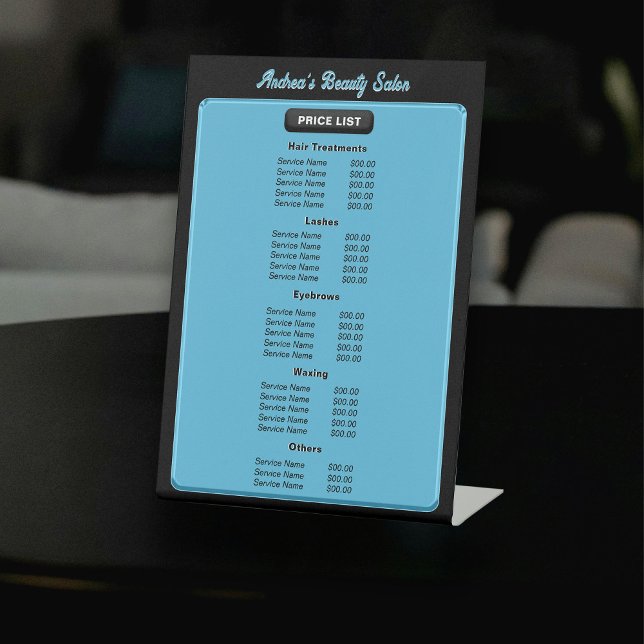 Moderner Minimalistischer Blue Black Moderner Salo Sockelschild (Von Creator hochgeladen)