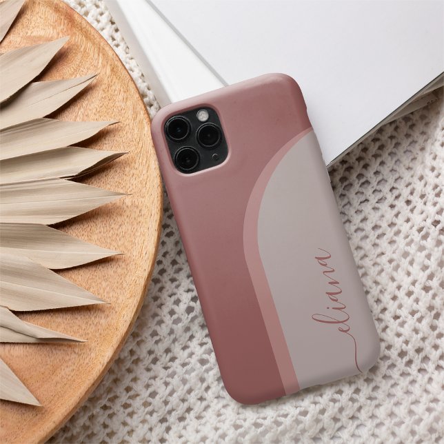 Moderner Minimalistischer Boho Arch Personalisiert Case-Mate iPhone Hülle (Von Creator hochgeladen)