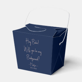 Moderner Minimalistischer Bridesmaid-Vorschlag Scr Geschenkschachtel