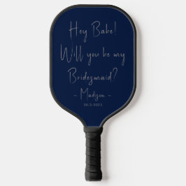 Moderner Minimalistischer Bridesmaid-Vorschlag Scr Pickleball Schläger