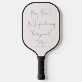 Moderner Minimalistischer Bridesmaid-Vorschlag Scr Pickleball Schläger
