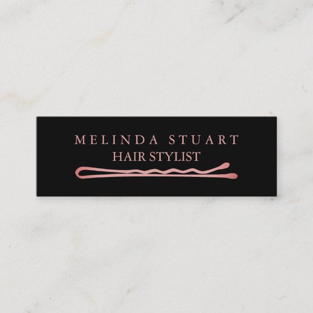 Moderner Minimalistischer Chic Elegante Treppe Mini Visitenkarte (Vorderseite)