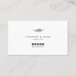 Moderner Minimalistischer Chic-elegantes Visitenkarte