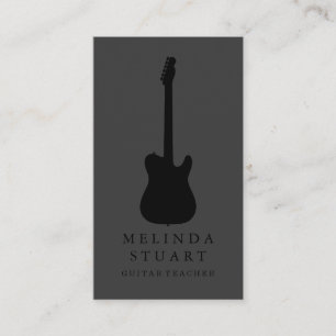 Moderner Minimalistischer Chic Musician Gitarre Le Visitenkarte