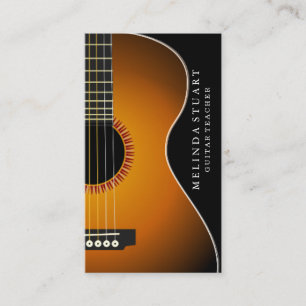 Moderner Minimalistischer Chic Musician Gitarre Le Visitenkarte