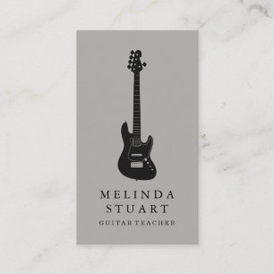 Moderner Minimalistischer Chic Musician Gitarre Le Visitenkarte