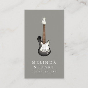 Moderner Minimalistischer Chic Musician Gitarre Le Visitenkarte