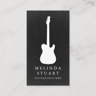 Moderner Minimalistischer Chic Musician Gitarre Le Visitenkarte