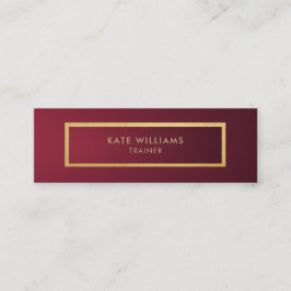 Moderner Minimalistischer Chic-violetter Mini Visitenkarte