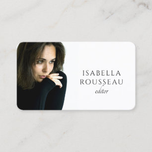 Moderner Minimalistischer Editor Visitenkarte