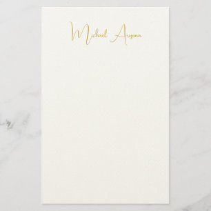 Moderner Minimalistischer einfacher Schlichter Han Briefpapier