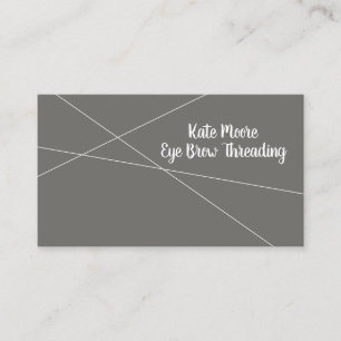 Moderner, Minimalistischer Eye Brow Threading Serv Visitenkarte