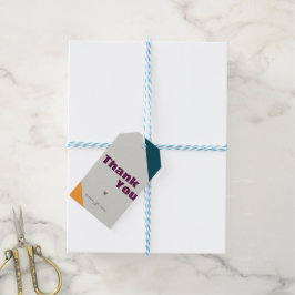 Moderner Minimalistischer Fall Danke, dass Sie die Geschenkanhänger