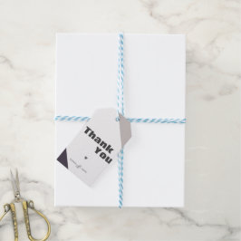 Moderner Minimalistischer Fall Danke, dass Sie die Geschenkanhänger