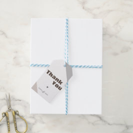 Moderner Minimalistischer Fall Danke, dass Sie die Geschenkanhänger