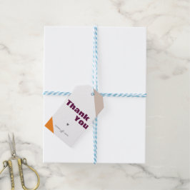 Moderner Minimalistischer Fall Danke, dass Sie die Geschenkanhänger