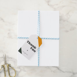 Moderner Minimalistischer Fall Danke, dass Sie die Geschenkanhänger