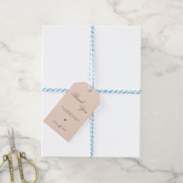 Moderner Minimalistischer Fall Danke, dass Sie die Geschenkanhänger