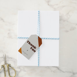 Moderner Minimalistischer Fall Danke, dass Sie die Geschenkanhänger