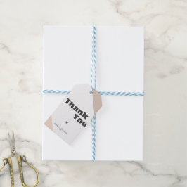 Moderner Minimalistischer Fall Danke, dass Sie die Geschenkanhänger