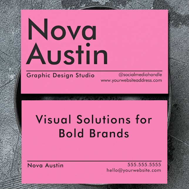 Moderner Minimalistischer, feiner Grafikdesigner Visitenkarte (Von Creator hochgeladen)