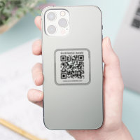 Moderner Minimalistischer Firmenname Url QR Code T
