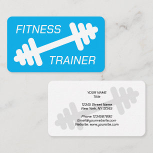 Moderner minimalistischer Fitnesstrainer Gym-Coach Visitenkarte