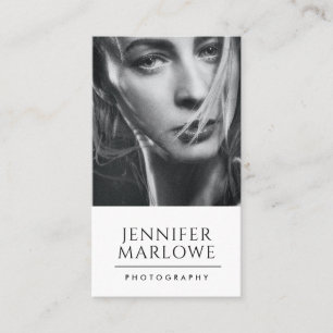 Moderner Minimalistischer Fotograf Visitenkarte