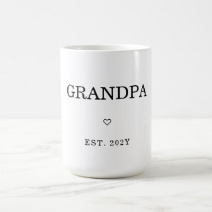 Moderner Minimalistischer GrandPA Est zum ersten M Kaffeetasse