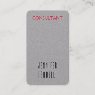 Moderner Minimalistischer grauer Hintergrund Elega Visitenkarte