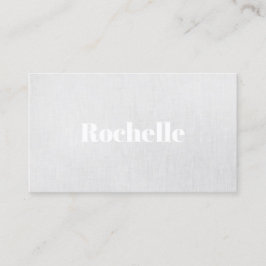 Moderner Minimalistischer grauer Leinenhintergrund Visitenkarte