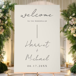 Moderner Minimalistischer Hochzeitsempfang Acrylschild