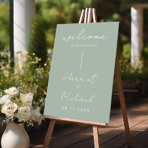 Moderner Minimalistischer Hochzeitsempfang Acrylschild