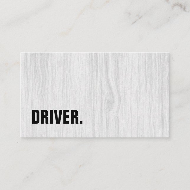 Moderner Minimalistischer Holzbrettantrieb Berufli Visitenkarte (Vorderseite)