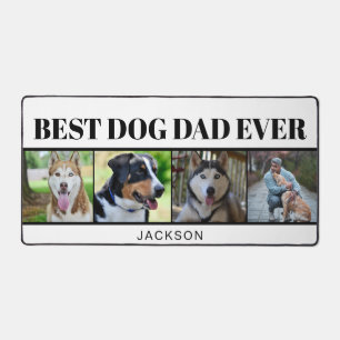 Moderner Minimalistischer Hunde Vater Vier FotoCol Schreibtischunterlage