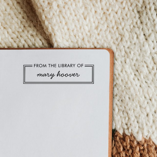 Moderner Minimalistischer Individuelle Name aus de Gummistempel (Von Creator hochgeladen)