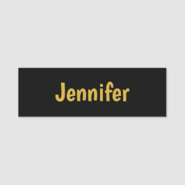 Moderner Minimalistischer Kalligraphiename Black G Namensschild