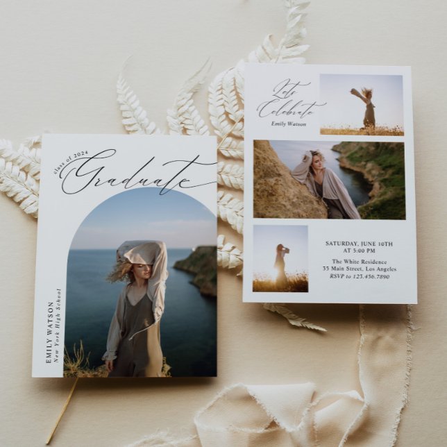 Moderner Minimalistischer klassischer Arch Foto Ab Einladung (Von Creator hochgeladen)