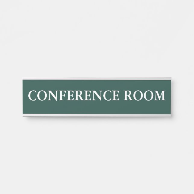 Moderner minimalistischer Konferenzraum Türschild (Vorderseite )