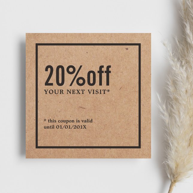 Moderner Minimalistischer Kraft-Black Coupon (Von Creator hochgeladen)