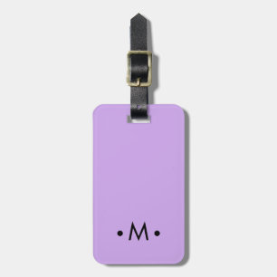 Moderner Minimalistischer Monogram World Traveller Gepäckanhänger